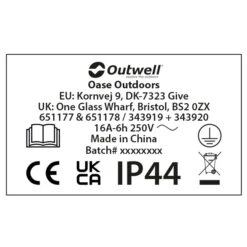 Outwell Corvus Cee Cable -Outdoor Camping Shop outwell corvus cee cable detail 2