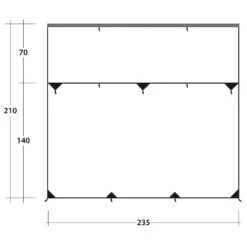 Outwell Hillcrest Tarp - Tarp -Outdoor Camping Shop outwell hillcrest tarp tarp detail 7