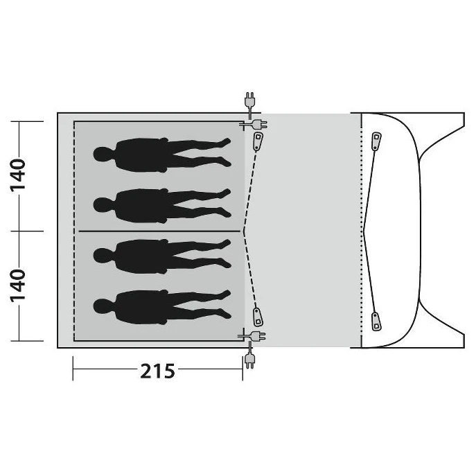 Outwell Inner Blossburg 380/380A - Body 4 Outwell Inner Blossburg 380/380A - Body - Image 2