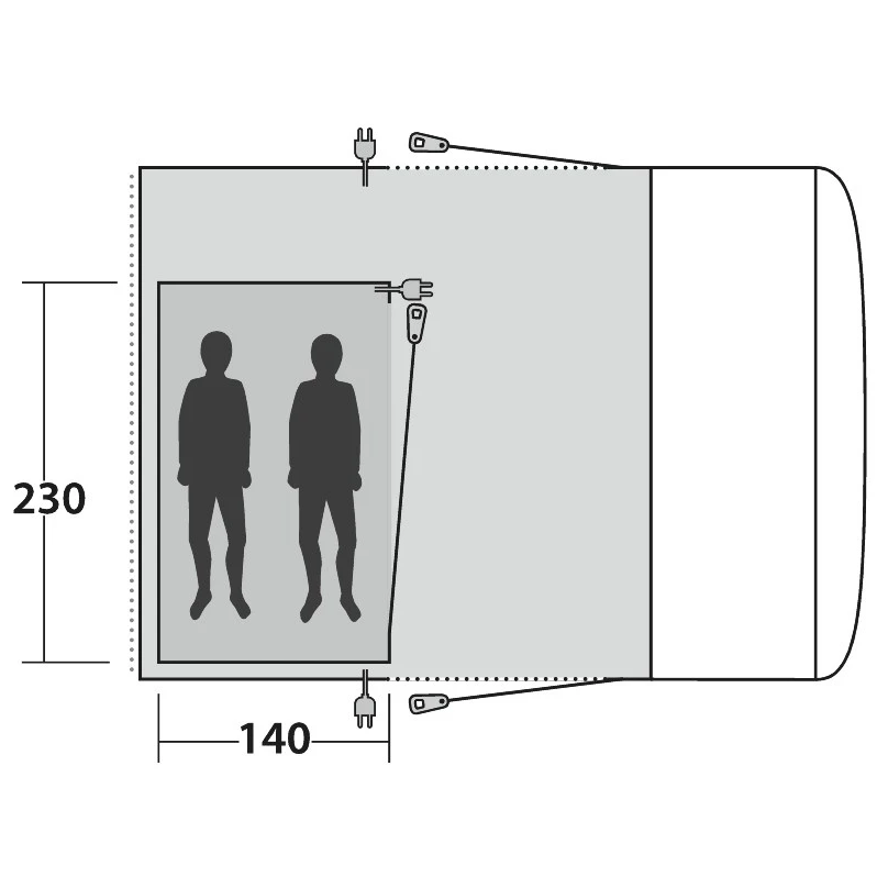 Outwell Inner Jonesville 290SA/Wolfburg 380A - Body 4 Outwell Inner Jonesville 290SA/Wolfburg 380A - Body - Image 2