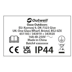 Outwell Taurus Cee Camping Cable H07RN-F 3G2.5 5 Outwell Taurus Cee Camping Cable H07RN-F 3G2.5 -Outdoor Camping Shop outwell taurus cee camping cable h07rn f 3g25 detail 2